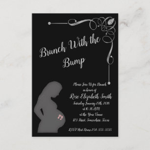 Invitation Brunch avec la bosse avec des pieds de bébé