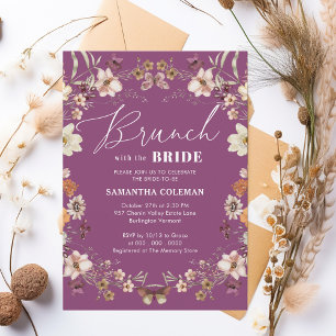 Invitation Brunch avec la Fête des mariées de Fleur sauvage m
