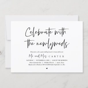 Invitation Brunch avec les jeunes mariés, après le mariage