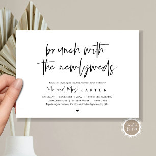 Invitation Brunch avec les jeunes mariés, après le mariage 