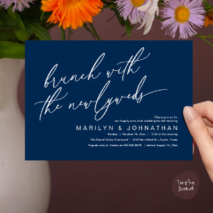 Invitation Brunch Avec Les Nouveaux Mariés, Mariage Post Célé