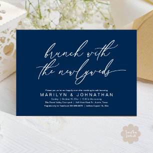 Invitation Brunch Avec Les Nouveaux Mariés, Mariage Post Célé