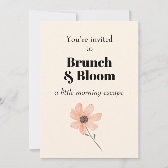 Invitation Brunch & Bloom (Devant)