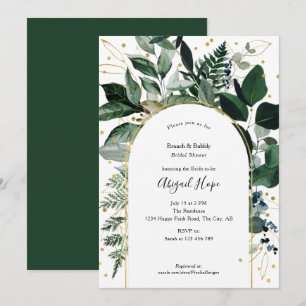 Invitation Brunch botanique moderne et élégant