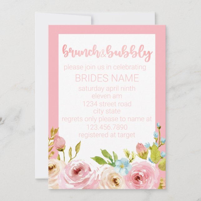 Invitation Brunch & Bubbly (Devant)