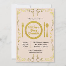 Brunch classique pour la fête des mères d'or