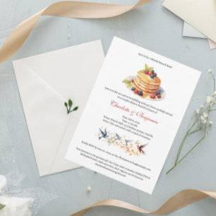 Invitation Brunch de Baby Shower pour couples élégants
