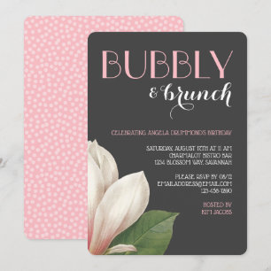 Invitation Brunch de Bubbly dans le sud du Magnolia Noir d'i