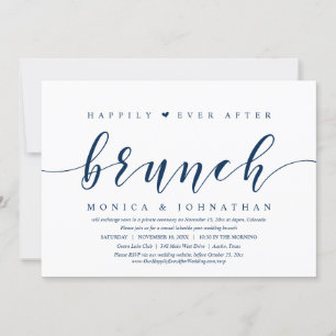 Invitation Brunch de déjeuner décontracté après un mariage in