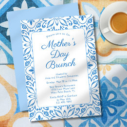 Invitation Brunch de la fête des mères avec de sublimes carre