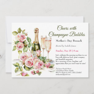 Invitation Brunch de la Fête des Mères - Bravo à la bulle de 