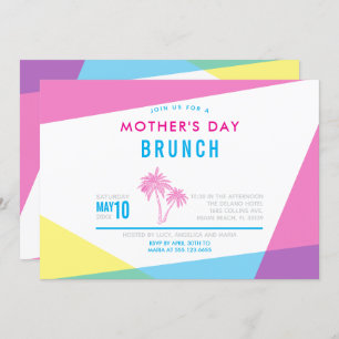 Invitation Brunch de la Fête des Mères de Miami Nights