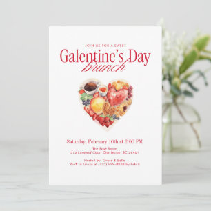 Invitation Brunch de la Saint-Valentin entre meilleures amies