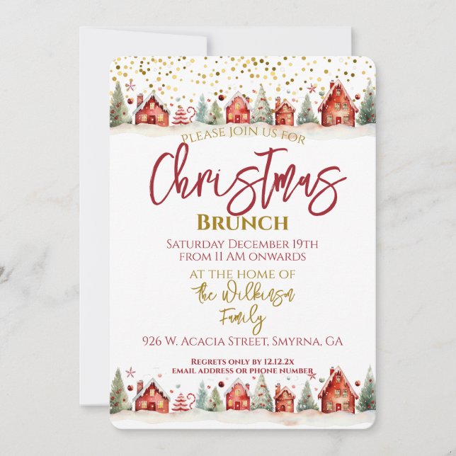 Invitation Brunch de Noël (Devant)