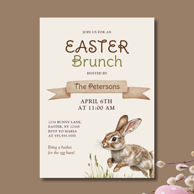 Invitation Brunch de Pâques (Créateur téléchargé)