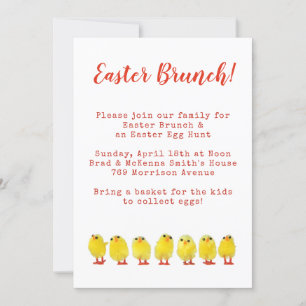 Invitation Brunch de Pâques