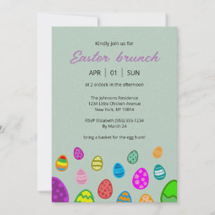 Invitation Brunch de Pâques