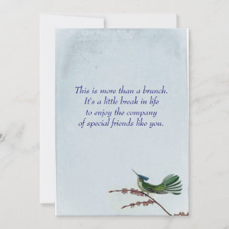 Invitation Brunch des colibris