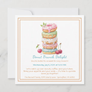 Invitation Brunch Donut Collecte de pâtisseries co