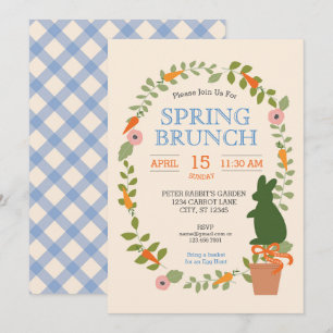 Invitation Brunch du jardin de printemps