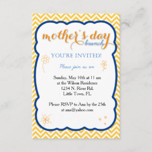 Invitation Brunch du jour de mère