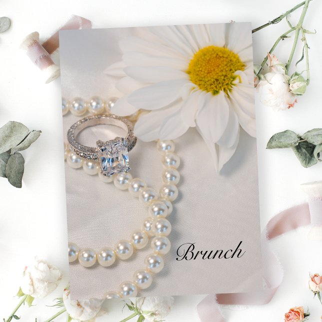Invitation Brunch Élégant de Fleurs Blanches Après-Mariage (Créateur téléchargé)
