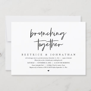 Invitation Brunch Ensemble, Mariage Elopement Brunch