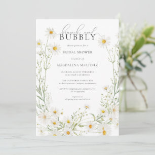 Invitation Brunch et Bubbly Boho Daisy Fête des mariées