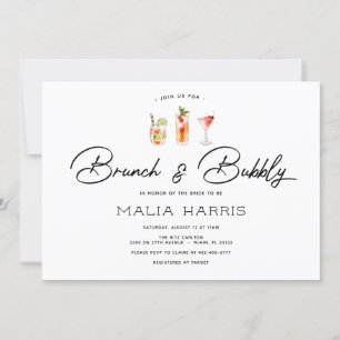 Invitation Brunch et Bubbly Bridal Douche