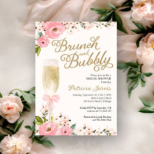 Invitation Brunch Et Bulles Enterrement De Vie De Jeune Fille