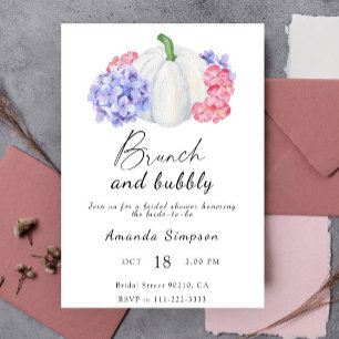Invitation Brunch et champagne pour une baby shower