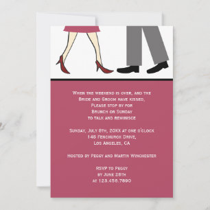 Invitation Brunch Mariage de deux billets