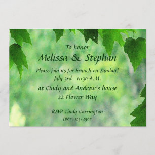 Invitation Brunch Mariage feuilleté