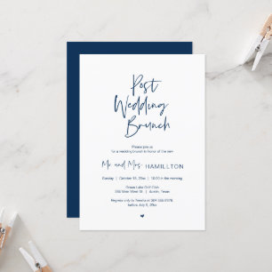 Invitation Brunch mariage, Minimaliste Moderne, Inv Simple