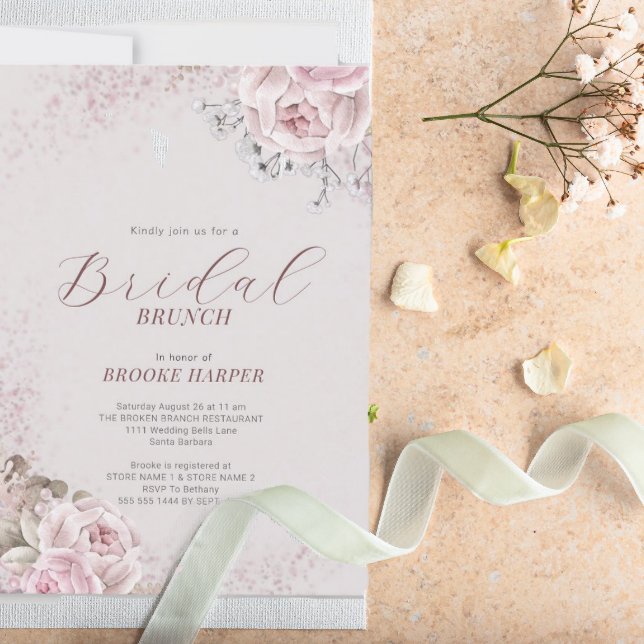 Invitation Brunch nuptial flou (Créateur téléchargé)