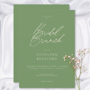 Invitation Brunch nuptial minimaliste moderne