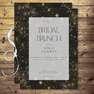 Invitation Brunch nuptial minimaliste moderne Parties scintil