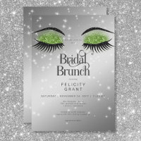 Brunch nuptial moderne Emerald Green Glam Eyes