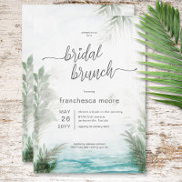 Brunch nuptial moderne Tropical Sea & Palms