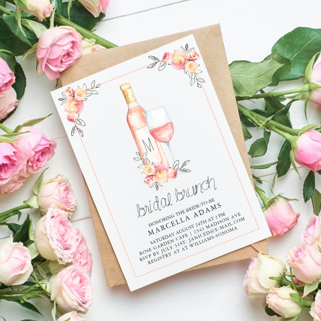 Invitation Brunch nuptial rosé (Créateur téléchargé)