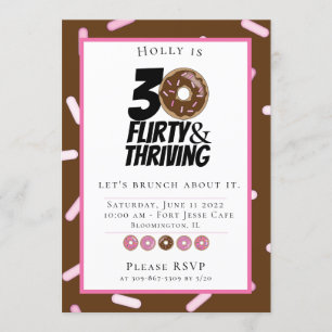 Invitation Brunch sur mesure de la noix de chocolat 30e anniv