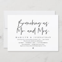 Brunching As M. et Mme, Mariage de poste Brunch