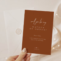 Brunt Orange sera-t-il mon maître d'honneur ?