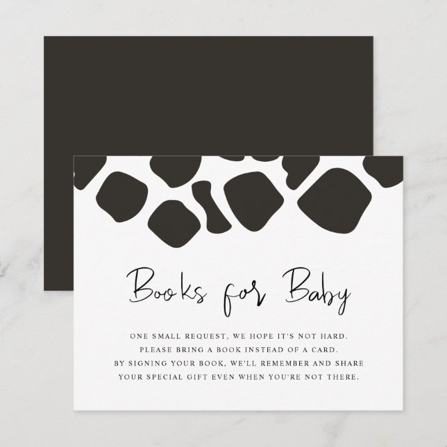 Invitation BRYNDLE Farm Animal Cow Imprimer Livres Pour Baby  (Devant / Derrière)