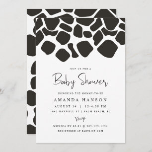 Invitation BRYNDLE Vache d'élevage moderne Baby shower d'impr