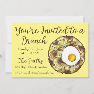 Invitation Bubble et Squeak Brunch Royaume-Uni Cuisine alimen