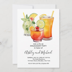 Invitation Bubbles and Brews Cocktail Engagement Party
