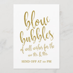 Invitation Bubbles Envoyer Or Abordable Mariage Connexion