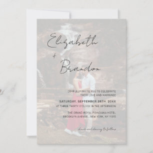 Invitation Budget 5 Photos Mariage QR Code RSVP