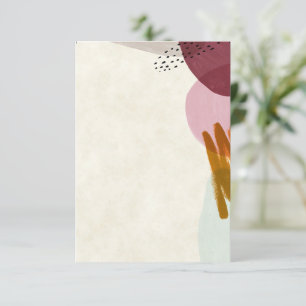 Invitation Budget blanc mariage de peinture de style moderne